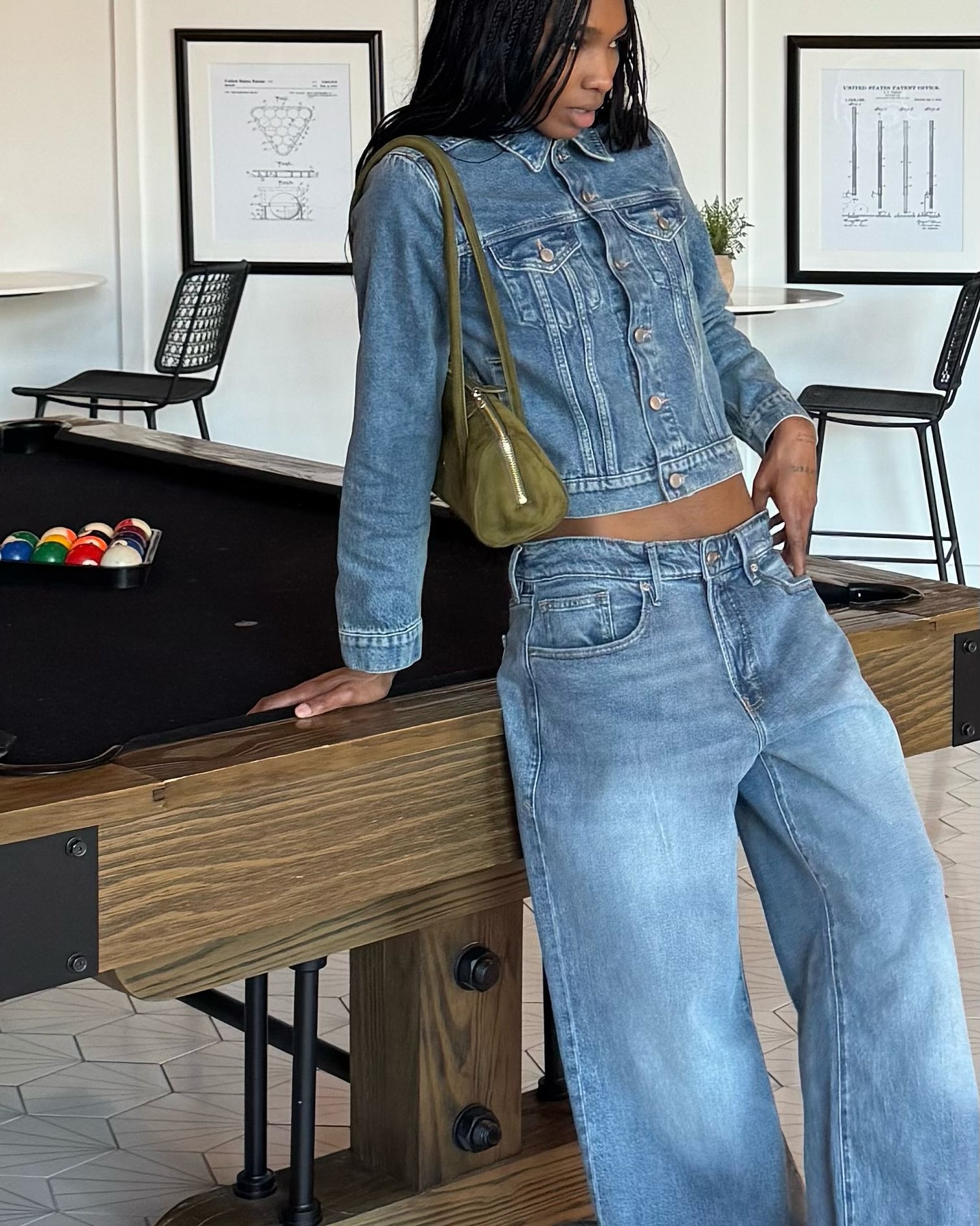 View Instagram Post: Canadian tuxedo done right. Shop the loo...