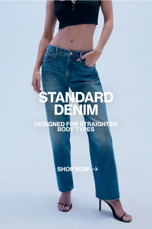 women wearing blue denim straight jeans